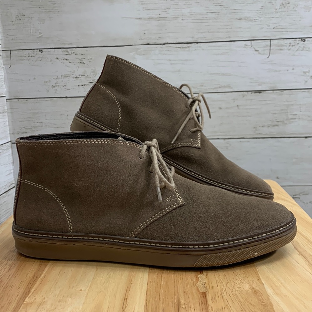 Johnston & Murphy Men’s McGuffey Chukka Boot, Brown Suede, 8 M US Like New!